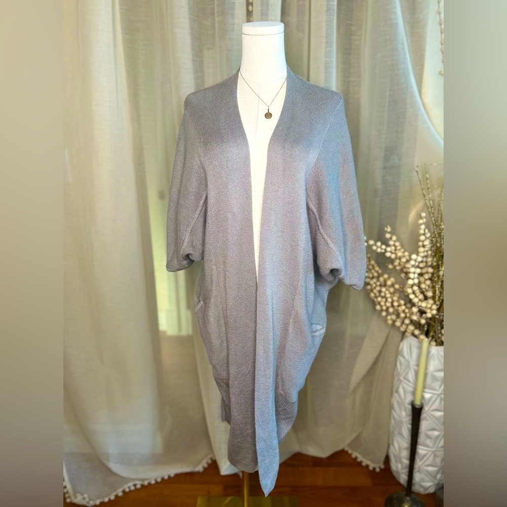 Babaton the Group grey cardigan long cocoon XS/S